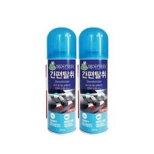 청개구리 에어컨히터 간편탈취 차량용 220ml 2개 에어컨 청소 탈취제 세정제