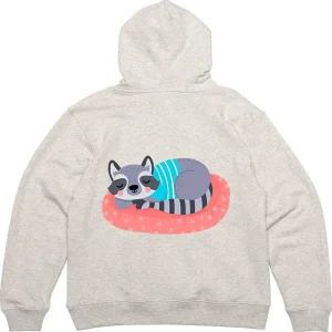 후드티 뒷면 너구리 휴식 라쿤 raccoon 디자인 옷