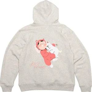 후드티 뒷면 강아지 아기 친구 friend 디자인 옷