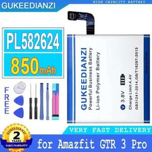 Huami Amazfit Gtr 3 Pro GTR3 PL582624용 850Mah 스마트워치 배터리 오래 지속되는 성능