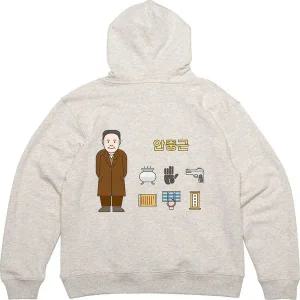 후드티 뒷면 안중근 독립운동 위인전 의사 디자인 옷