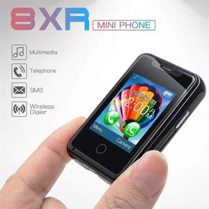 (BAAZ Fast )8XR 슈퍼 미니 소형 전화 1.77 인치 터치 스크린 2G GSM 무선 다이얼러 소형 SMS 멀티미디어