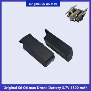 Q6 드론 배터리 3.7V 1800mAh G6 S6 8K RC 쿼드콥터 예비 부품 Pro 교체용 Lipo
