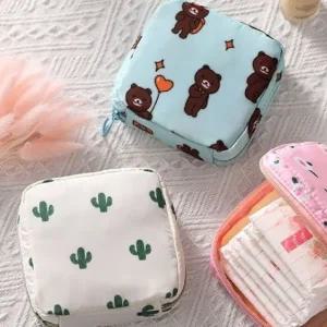 [사러왕]미니 파우치 화장품 여성용품 생리대 립스틱 여행용파우치 다용도화장품 파우치 화장품가방 지갑