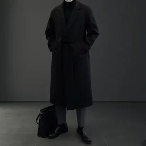 [라일리] Rly 커스텀 미니멀 오버핏 롱코트 (2color) 로