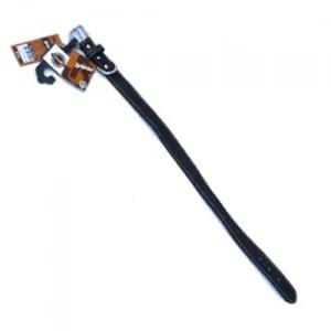 강아지목걸이 강아지 초대형 통가죽 목줄 블랙 1P 대형견 목걸이 강아지산책목줄