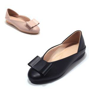 [갤러리아] 세라 소가죽 리본 컴포트 플랫 슈즈 C23P409 컬러 2종 1CM