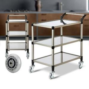 [OFLP9PQO]이동식 3단중 끌차 핸드카 식당 서빙 카트