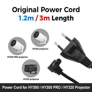 오리지널 연장 전원 코드 AC 케이블 익스텐션 충전 케이블 HY320MINIHY320HY300PRO 프로젝터용 EU US AU UK