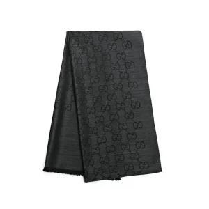 [구찌]케이스포함] 남녀공용 Jacquard 투톤 양면 스카프(165904 3G646 1100)