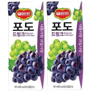 [셀러허브]롯데 델몬트 포도 드링크 190ml x  32개 (S9852752)