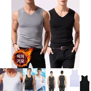 (블랙 | L) 남성 피치 기모 런닝/기모/런닝구/메리아스/남자/인견/스포츠/면/골지/나시/면런닝/민소매/면나