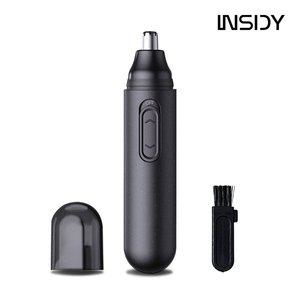 [인사이디]건전지형 코털 제거기 휴대용 무선 콧털 깍기 트리머 INT-1