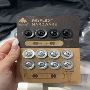 스노우보드 바인딩 액세서리 방지 8개 M6 실용 유니버설 패드가 8나사 접착 스트랩