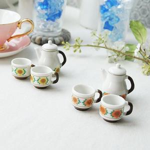 플라워 찻잔트렌 미니어처 세트 1P 선반 인테리어 소품