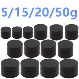 오네이 네일 아트 보그 광택제 항아리 플라스틱 20G 30G 용기 15G 가벼운 두꺼운 50G 블랙 광택