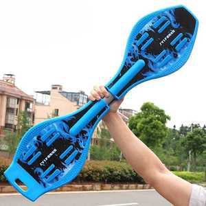 jncown 에스보드 성인용 스네이크보드 웨이브보드 에스 블루