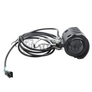 전자 자전거 헤드라이트 전기 LED 전면 조명 스쿠터 오토바이 2 in 1 방수 경적 36V-60V 사이클링