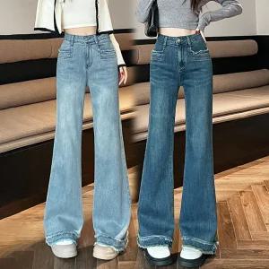 [ 품절임박 -30% ] CY-3507/ 여성 부츠컷청바지 나팔바지 스판데님 밑단수술