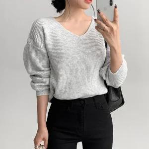 [에이와비] #AWABMADE:_ MerryCloset.캐시울브이루즈니트 -knit/8color