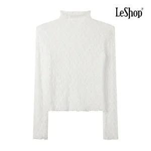 [르샵] BP9BL020A 플라워 레이스 하이넥 블라우스