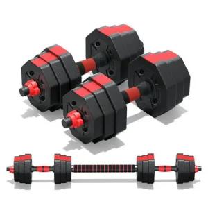 티에스 무게조절 덤벨 세트 20KG 무게조절형 조립식 팔각형 바벨 G