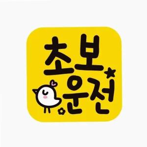 초보 운전18 자동차 스티커 반사 도로연수 차량용 반사 차량용 데칼 운전 새차 선물