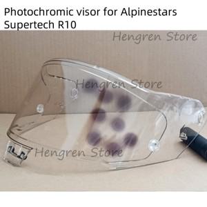 Alpinestars Supertech R10 오토바이 헬멧 용 광 변색 Sun Lens Glass Shield 앞 유리 교체 뷰 파인더 Moto