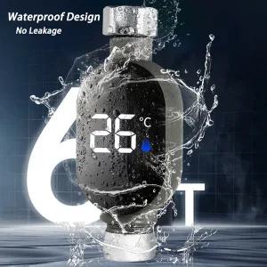 전기 순간 온수기  검은색 욕실 LED 디스플레이 0 99 홈 워터 샤워 온도계 물 정확한 온도 측정 스마트 미