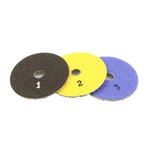 단계 바닥 패드스톤 세차용품 습식 건식 연마 100mm 광택기 대리석 3 타일용 및 유연한