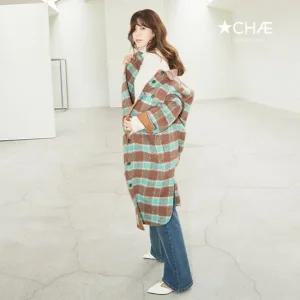 채컬렉티브 25FW 알파카 체크코트