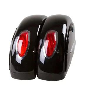 바이크 사이드백 슈퍼커브 리어 유광블랙 박스 사이드 가방