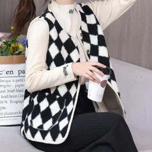 아가일 양털 포켓조끼 2종  숏 롱)