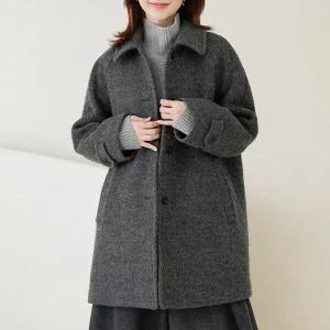 [THE BLACK] 리브부클울코트 OUD6180_DC