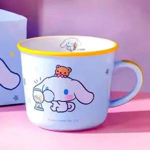 산리오 머그컵 시나모롤 340ml 투톤 눈금