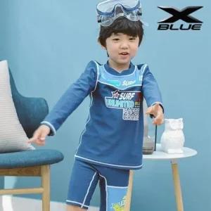 XBLUE 남아동 래쉬가드 상하세트 Z1074 실내수영장