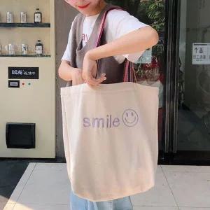 [콩심팥심]스트랩 포인트 큰에코백 직장인 학생 편한가방 쇼퍼백 2030가방