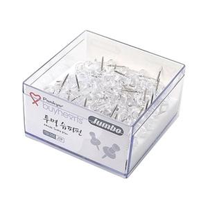 바이하츠 점보 투명슈파핀(JTP) 1통 압정 압핀 압침