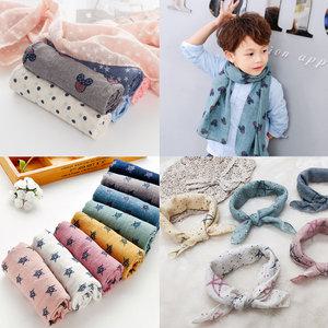 6장1세트 유아 아동 간절기 스카프 목도리 머플러 어린이집 선물