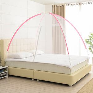 금동이 원터치 모기장(싱글)-핑크 방충망 침대 텐트