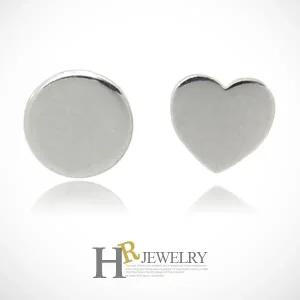[호림쥬얼리]실버92.5정.품)심플)포인트있게(HR)실버 써클+하트 피어싱(1pcs+1pcs)