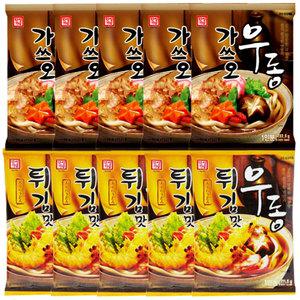 한성 우동 x 10봉 가쓰오우동 5봉+튀김맛 5봉