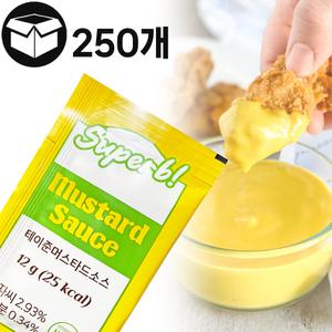 제이케이푸드 테이준 머스타드 소스 1박스 12g x 250개