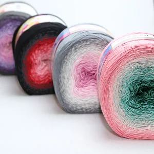 더울/털실/뜨개/뜨개질/나염사/케이크얀/복합사/그라데이션/플라워