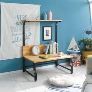 아트박스 아름이와다움이 나르샤 소나무원목 스틸 선반 좌식책상 900