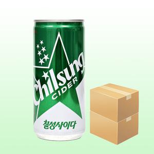 칠성 사이다 210ml x 60캔/음료수 탄산 콜라 롯데