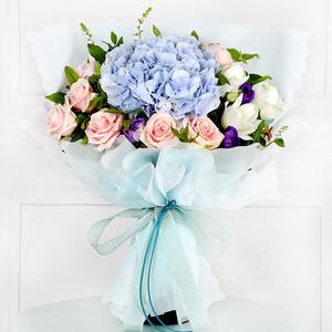 당일꽃배달 푸른수국 꽃다발 당일 꽃배달 C546