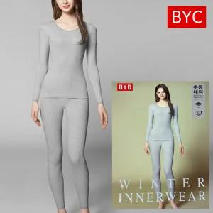 BYC 여자 줄리엣 내복세트 가볍고 따뜻한 순면 성인내복