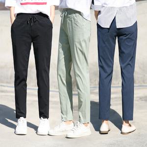 동대문스타일 가볍고 편안한 꿀스판 밴딩 여성 바지 봄~가을 OB1019