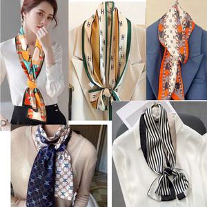 요즘 최고 인기 멋내기 실크 롱 슬림  여성 남성 스카프 머플러
